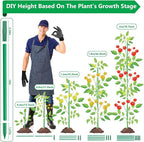 Lezmarket 80 Pack Garden Stakes, Plant Support Stakes, DIY 4ft 5ft 6ft 7ft - Image 3