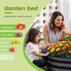 AHEONLAR 3Pack 2x2x1 ft Round Galvanized Raised Garden Bed Kit Round Metal - Image 4