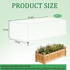 2 Pack Garden Netting for Raised Beds, 37.4" x 19.6" x 19.6" Garden Bed Insect - Image 2