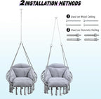 Macrame Hammock Hanging Swinging Chair - Image 5