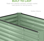 Best Choice Products 4x2x2ft Outdoor Metal Raised Garden Bed, Deep Root Planter - Image 5