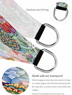 Sun Shade Sail 14'x18' Boho Floral Rectangle Sun Shade Sails Canopy Waterproof - Image 8