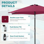 OLIXIS 7.5ft Patio Umbrella - Image 2