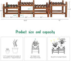 Wood Flower Stand Small Plant Stand Indoor Outdoor Plant Shelf Low Window Shelf - Image 6