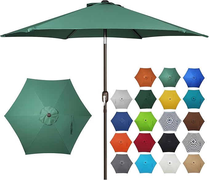 Blissun 7.5 ft Patio Umbrella, Yard Umbrella, Outdoor Market Umbrella by Blissun