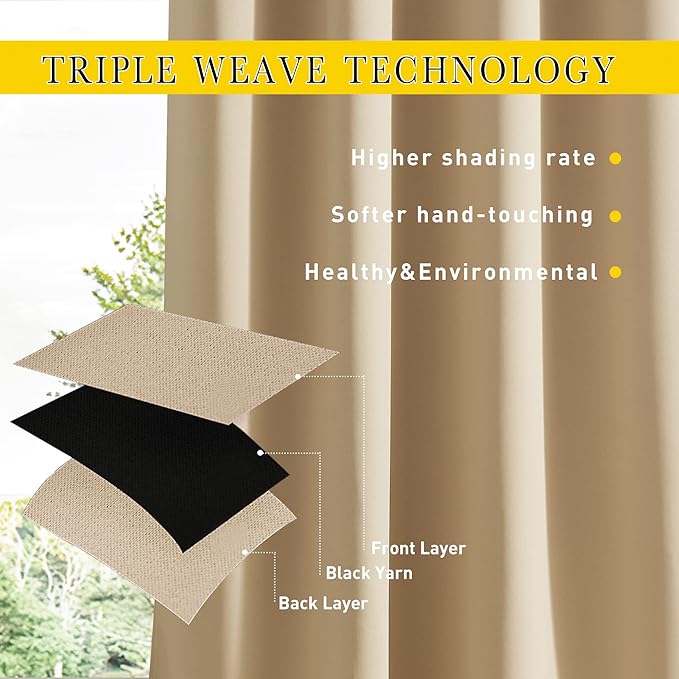 NICETOWN 2 Panels Outdoor Curtains - Image 6