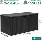 YITAHOME 260 Gallon Large Deck Box - Image 8