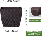 Dexceder 11x10 Self Watering Planter Indoor Outdoor, Inner Mat Design, - Image 3