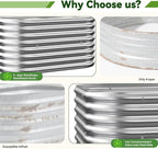 4 Pack 2x2FT Corrugated Galvanized Steel Raised Garden Bed Outdoor, Metal Above - Image 3