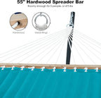 2 Person 12FT Hammocks for Outside, Double Quilted Fabric Outdoor Hammock - Image 4