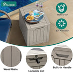YITAHOME 31 Gallon Outdoor Storage Box, Resin Deck Box and Waterproof Package - Image 2