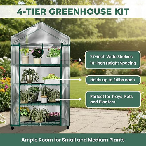 4 Tier Mini Greenhouse - Image 2