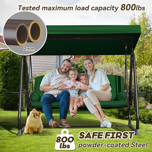 3 in 1 Outdoor Porch Swing - Image 2
