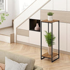 34" Tall Plant Stand Indoor, 2-Tier Modern Plant Shelf, Corner Flower Pot - Image 8