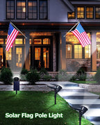 Solar Spot Lights Outdoor, 18 LED Bright Solar Powered Lights Outdoor - Image 2