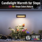 LEONLITE 10.6 Inch 5CCT LED Low Voltage Step Lights, 12–24V AC/DC 6W Surface - Image 6
