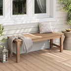Stoog Outdoor Bench, 2-Person Outdoor Poly Lumber Backless Bench, Weatherproof - Image 2