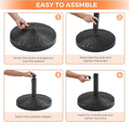 Yaheetech 31lbs Umbrella Base, Heavy Duty Patio Umbrella Base Stand, Round - Image 5