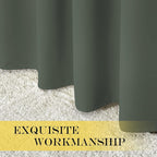 NICETOWN Blackout Curtain for Sliding Glass Door, Grommet Room Divider Curtain - Image 6