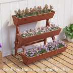 3-Tiers Wooden Raised Garden Bed, Wood Planter Box - Image 4