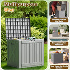 Flamaker Resin Deck Box 40 Gallon Waterproof Outdoor Indoor Storage Box - Image 5