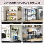 Xcity Storage Shelves, 3 Tier Heavy Duty Metal Shelving Unit, 1200 LBS Capacity - Image 7