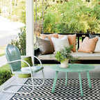 Grand Patio Round Steel Patio Coffee Table, Weather Resistant Outdoor Large - Image 5