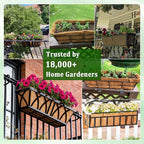 Halatool 2 Pack 36 Inch Window Box Liners Trough Coco Fiber Replacement Liner - Image 7