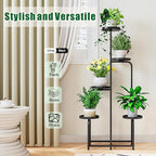 Plant Stand Indoor Outdoor 5 Tier Metal Plant Shelf - Image 3