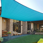LOVE STORY Custom Size 7'x10' Turquoise Blue Sun Shade Sail Rectangle UV Block by LOVESTORY