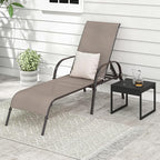 Giantex 2 Pack Patio Lounge Chair, Outdoor Chaise Lounge - Image 9