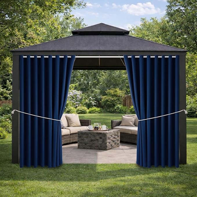 Waterproof Outdoor Curtain W105 x L95 by DivaenCamino