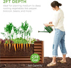 Best Choice Products 8x2x2ft Outdoor Metal Raised Garden Bed, Rectangular Deep - Image 2
