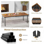 Tangkula 79 Inch Outdoor Dining Table - Image 6