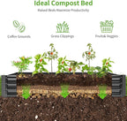 Land Guard 3 Pack 6×3×1ft Galvanized Metal Raised Garden Bed, Metal Planter Kit - Image 3