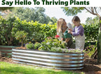 Plant & Plot Galvanized Raised Garden Beds Outdoor // 6×3×1 ft Planter Raised - Image 4