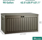 YITAHOME 90 Gallon Large Deck Box - Image 5