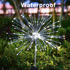 JJGoo Solar Firework Lights, 2 Pack 120 LEDs 2 Lighting Modes Solar Garden - Image 3