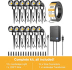 ZUCKEO All-in-One Low Voltage Landscape Lighting Kit, 5W LED Landscape Lights - Image 5