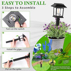 Greluna Solar Lights Outdoor, 6 Pack Waterproof Auto On/Off Solar Pathway Lights - Image 5