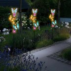 Solar Lights Outdoor Waterproof Garden Butterfly Light Decorative Solar Stake - Image 7
