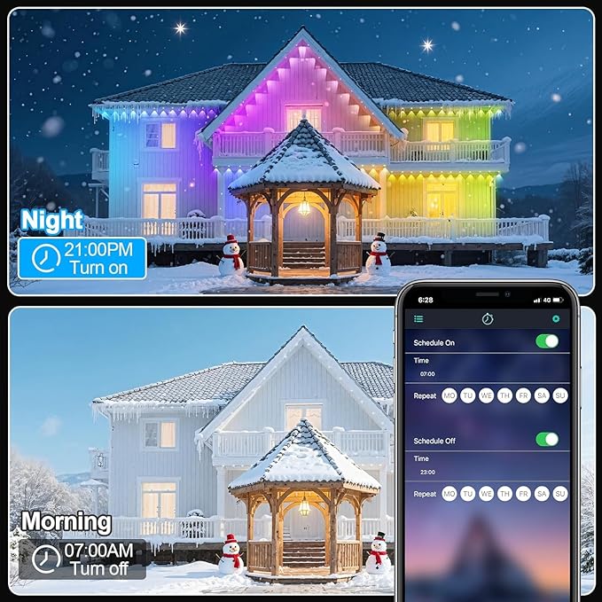150FT Permanent Outdoor Lights for House Waterproof, IP67 LED Eave Lights - Image 6
