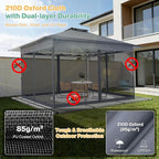 C0BIZI Gazebo 10x15 Pop up Canopy, Gazebos on Clearance-Canopy Tent - Image 6