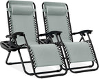 Best Choice Products Set of 2 Adjustable Steel Mesh Zero Gravity Lounge Chair by BestChoiceProducts