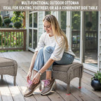 Belord Outdoor Ottomans for Patio Foot Rest - Image 4