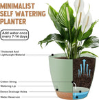 Plant Pots 8/7/6.5/6/5.5/5 Inch Self Watering Pots, Plastic Flower Pots - Image 4