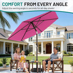 AreShark 7.5FT Patio Umbrella Table Market Umbrella - Image 4