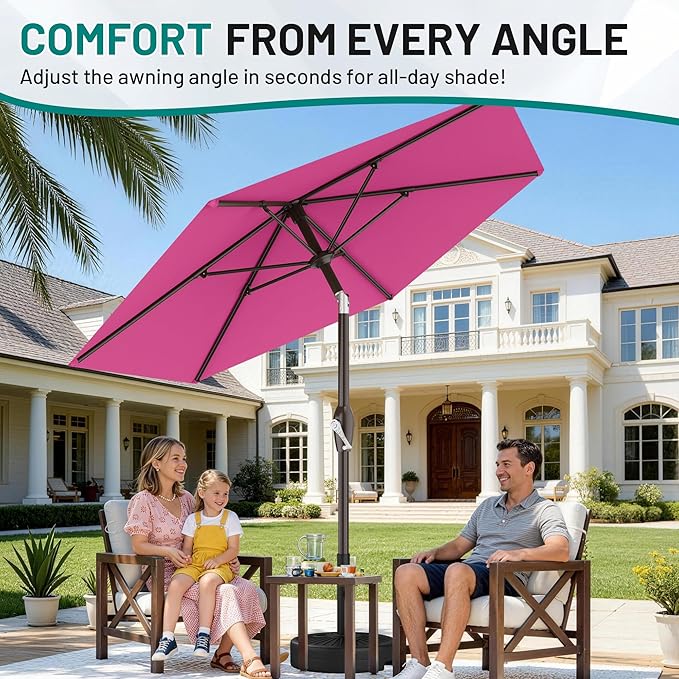 AreShark 7.5FT Patio Umbrella Table Market Umbrella - Image 4