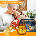 Solar Powered Hummingbird with Flowers Watering Can Lights Waterproof Outdoor - Image 4