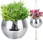 Disco Ball Planter, Disco Ball Plant Hanger by FGBNM